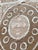 Decorative Vintage Suzani from Uzbekistan, circa mid-1960s. There is a hole on this suzani. Dimension; 60'' x 61'' inches...