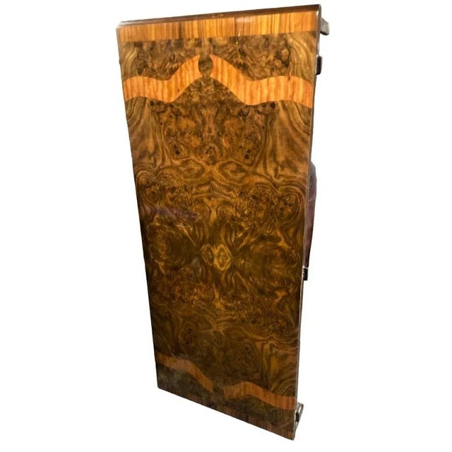 Brown Monumental 19th Century Antique French Empire Dining Table in Burlwood, Satinwood and Mahogany For Sale - Image 8 of 12