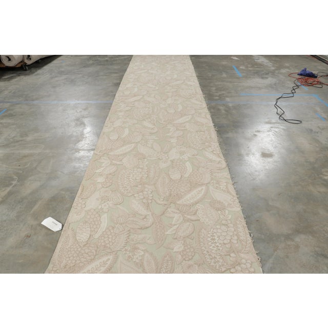 Traditional Rug & Kilim’s Tudor Style Extra-Long Runner Rug in Cream With Floral Patterns For Sale - Image 3 of 8