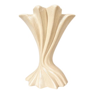 Vintage 1978 Home Decor Associates Inc. Sculptural Ceramic Vase | Organic Art Pottery For Sale