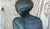 Vintage Boho Original Terracotta Sculpture of Man For Sale - Image 11 of 12