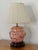 Chinoiserie 1980s Small Asian Orange and White Table Lamp For Sale - Image 3 of 10