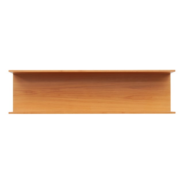 Vintage Wall Shelf in Cherry Wood by Walter Wirz for Wilhelm Renz, 1960s For Sale
