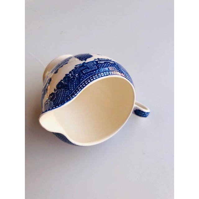 English Vintage Alfred Meakin "Old Willow" Creamer /Pitcher For Sale - Image 3 of 6