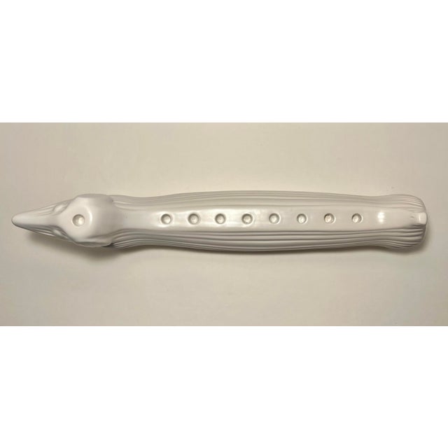 Contemporary Rare Discontinued Jonathan Adler Ceramic Dachshund Menorah Stoneware Figurine For Sale - Image 3 of 8