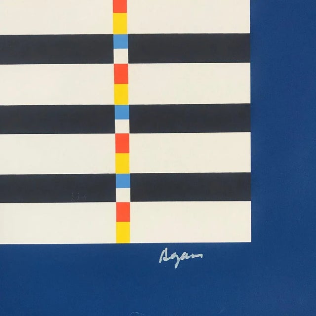 Yaacov Agam, Tribute to Mondrian, 1975, Lithograph on Paper For Sale - Image 3 of 5