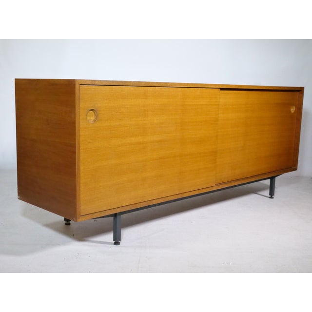 Black Teak Sliding Door Sideboard by Ernst Martin Dettinger for Bormann, 1960s For Sale - Image 8 of 14