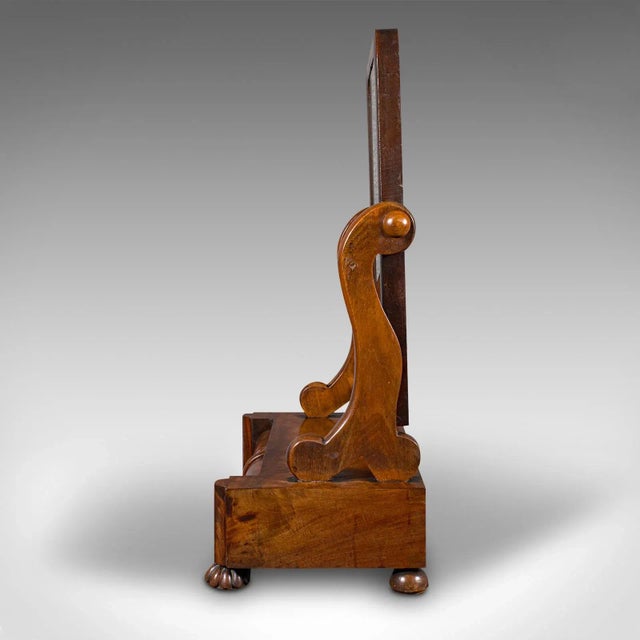 1830s Antique William IV English Dressing Table Mirror For Sale - Image 4 of 11