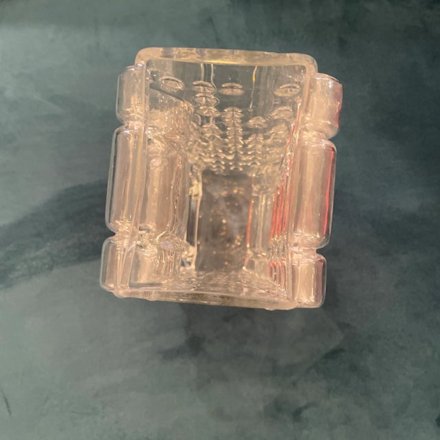 Mid - Century Modern Silhouette Textured Glass Vase For Sale - Image 9 of 13