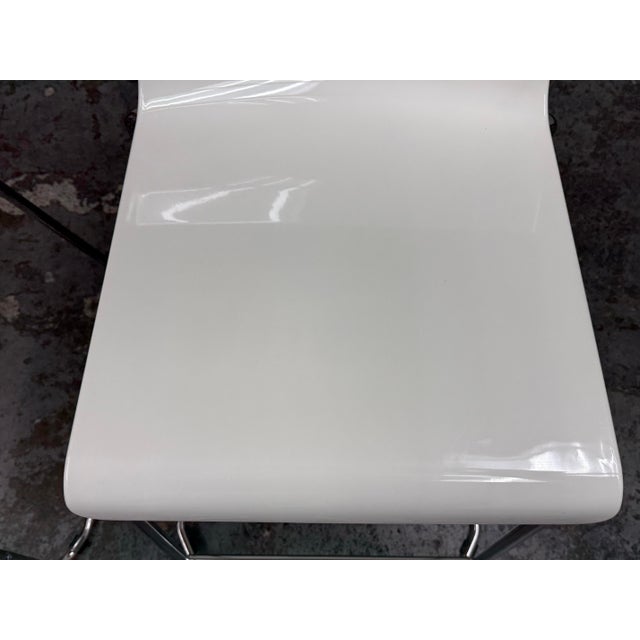 Metal Marcus Arvonen for Ikea Glenn White Counter Stools, Pair For Sale - Image 7 of 12