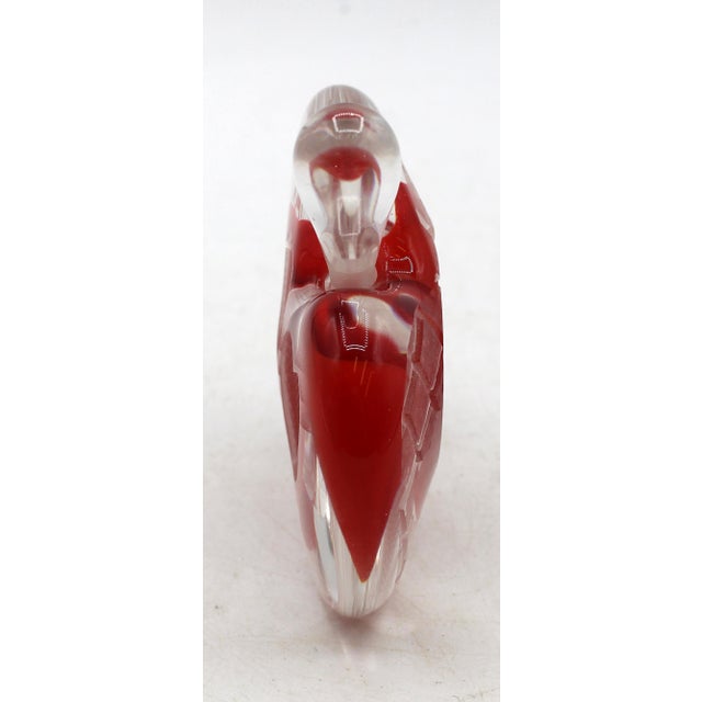 American collaborative art glass "Hearts" perfume flask, late 20th century. California art glass artist Valery Surjan,...