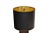 Black 2 Maison Lancel Brass, Bronze & Black Glass French Mid-Century Modern Table Lamp For Sale - Image 8 of 13