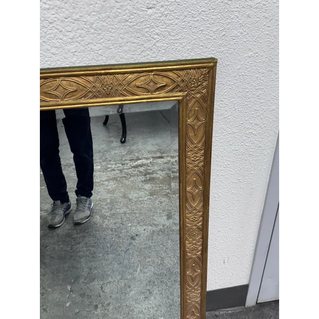 Glass Decorative Arts, Inc Gold Framed Wall Mirror For Sale - Image 7 of 12
