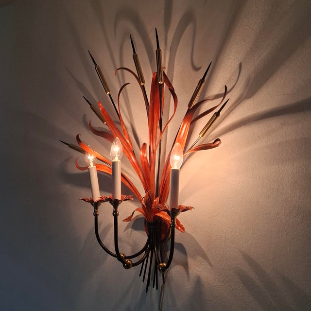 Large Wall Lamps in the style of Hans Kögl for Maison Baguès, 1960s, Set of 2 For Sale - Image 9 of 18