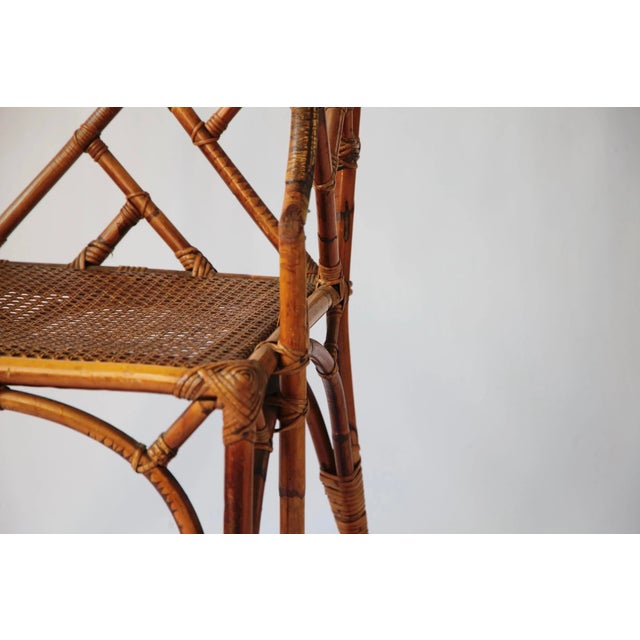 Chippendale Bamboo Dining Set, Italy, 1970s, Set of 6 For Sale - Image 4 of 18
