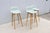 2020s Danish Modern Iskos-Berlin for Muuto Fiber Bar Stools Oak Wood Base - Set of 3 For Sale - Image 5 of 18