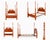 1980s 1980s Cherry Queen Size Headboard Foot Board Rails and Supports For Sale - Image 5 of 10