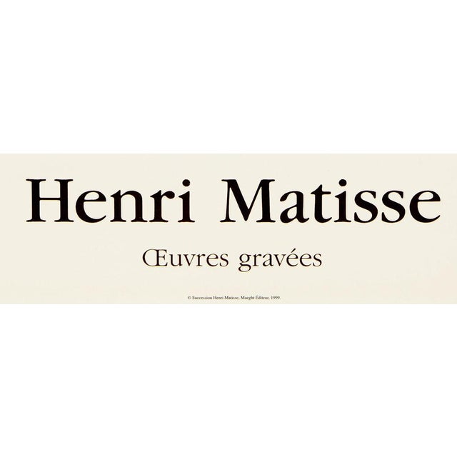 Visage Souriant Poster after Henri Matisse For Sale - Image 4 of 5