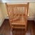 This is a hand-made one of the kind solid wood chair. The chair has been largely built with wood pegs rather than screws...
