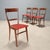 Vintage Beech and Leatherette Chairs, Italy, 1950s, Set of 4 For Sale - Image 10 of 10