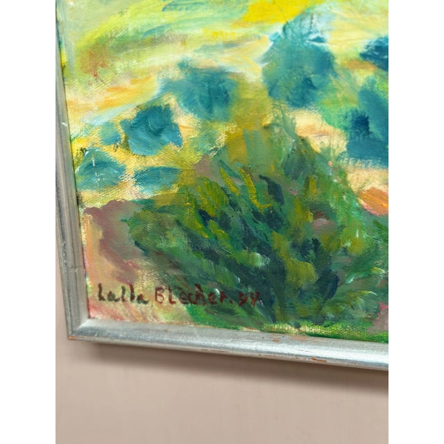 Lalla Blecher, Landscape, 1994, Oil on Canvas, Framed For Sale - Image 7 of 18