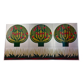 Large Vintage Decorative Panel by Tiziano Campi, 1976 For Sale