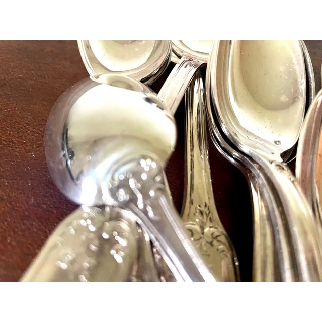 Silver-Plated Cutlery Set, 1950s, Set of 36 For Sale - Image 6 of 11