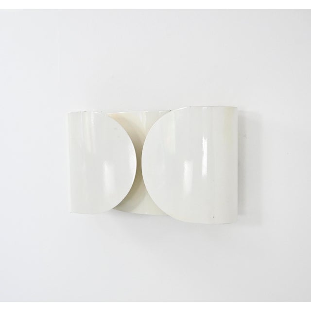 1960s White Foglio Wall Lamp by Tobia & Afra Scarpa for Flos, 1960s For Sale - Image 5 of 10