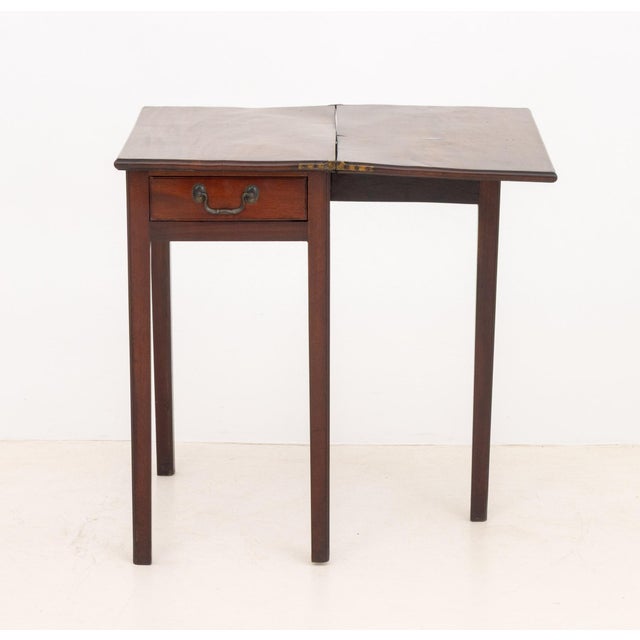 Early 20th Century George III Mahogany Fold-Over Gate Leg Table For Sale - Image 5 of 9