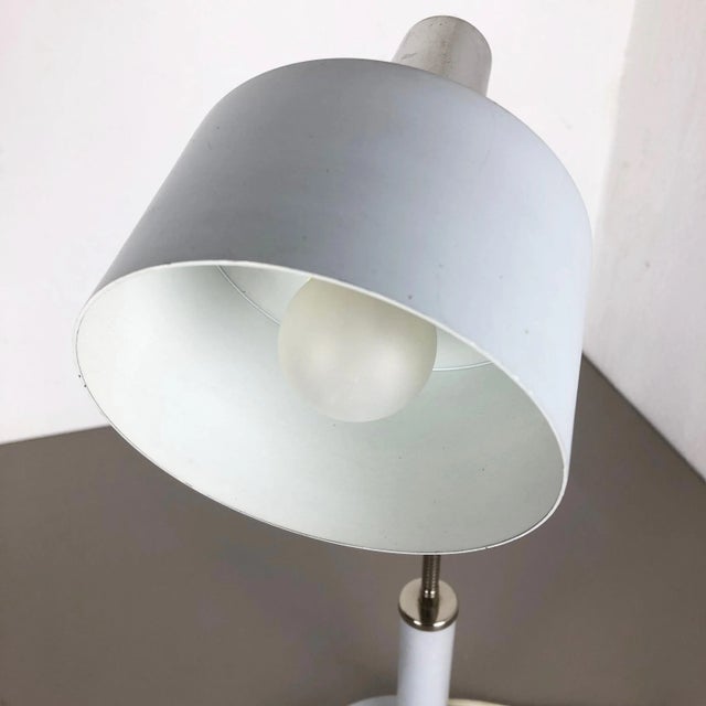 German Modernist Metal Table Light attributed to SIS Lights, 1960s For Sale - Image 11 of 15