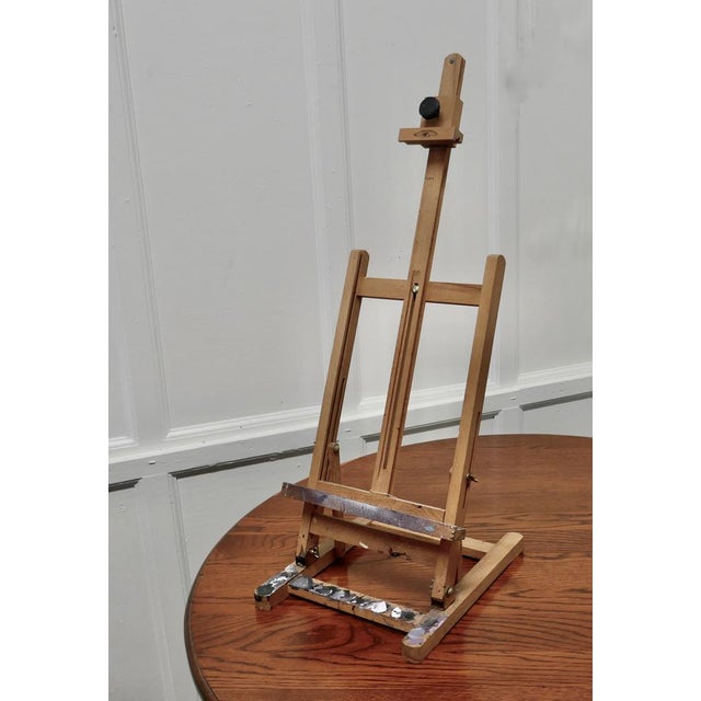 Wood Paint Spattered Folding Table Top Easel from Winsor and Newton, 1950s For Sale - Image 7 of 8