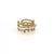 Elegance, modernity, and a touch of sparkle come together in the Cleopatra Pearl & Diamond Gold Adjustable Ring Its...