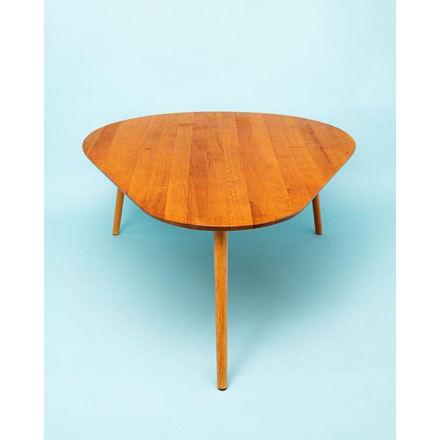 Danish Pear-Shaped Coffee Table in Wood, 1980s For Sale - Image 4 of 9