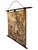 Wood Vintage French Pastoral Tapestry Wall Hanging With Wooden Rods, Mid 20th Century For Sale - Image 7 of 9