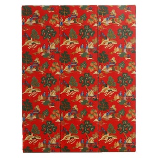 Chinese Polychrome Pagoda Screen For Sale