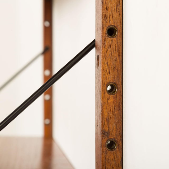 Wood Danish Teak Shelving Unit in the style of Cadovius, 1960s For Sale - Image 7 of 10