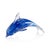 Marinella Decorative Blue Glass Dolphin, Large For Sale In Los Angeles - Image 6 of 6