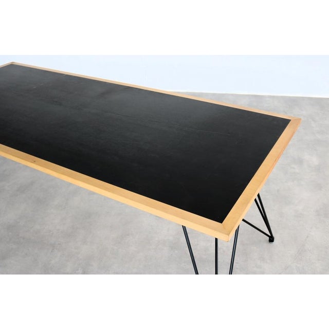 Metal Vintage Danish Dining Table, 1970s For Sale - Image 7 of 12