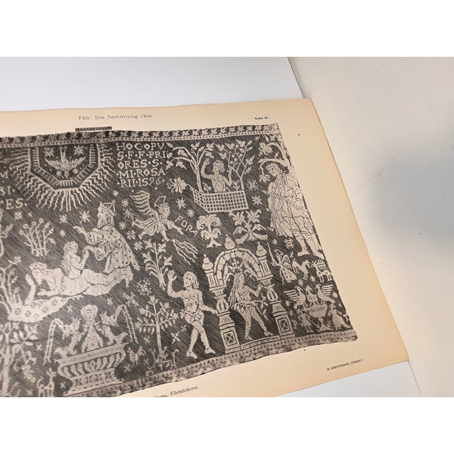1900 - 1909 Antique Tapestry Chromolithograph Print For Sale - Image 5 of 9