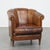 Cognac-Colored Leather Club Chair For Sale - Image 12 of 12