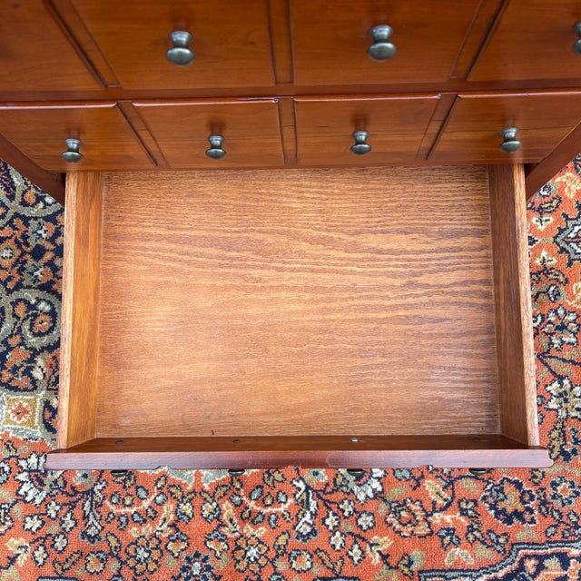 Vintage Lexington Bob Timberlake Collection Rustic Traditional Cherry 3 Drawer Nightstand or Side Chest For Sale - Image 9 of 10