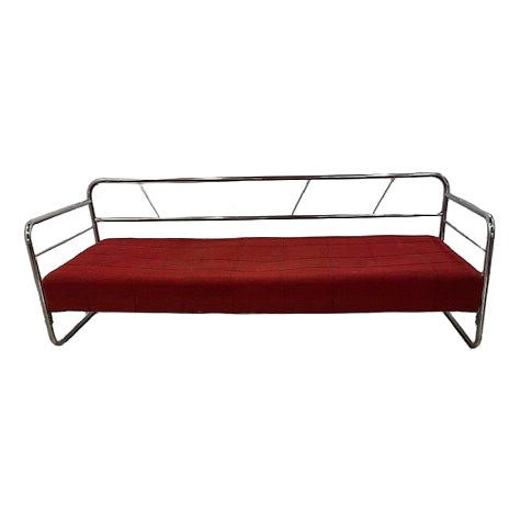Bauhaus Tubular Steel Sofa, 1940s For Sale