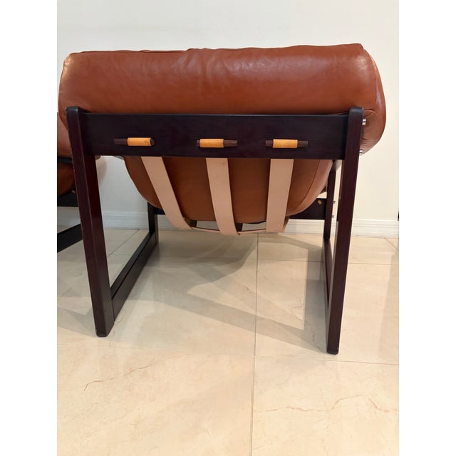 Mid-Century Modern Percival Lafer Mp-97 Armchairs in Cognac Leather – Pair For Sale - Image 10 of 12