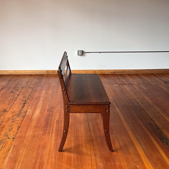 19th Century Rustic Farmhouse Bench For Sale - Image 4 of 14