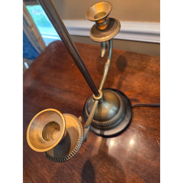 Brass Vintage Chapman Brass Bouillotte Lamp For Sale - Image 8 of 10