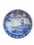 Super pair of large vintage Boch Belgium for Royal Sphinx cabinet plates in Delft style, artists signatures to front,...