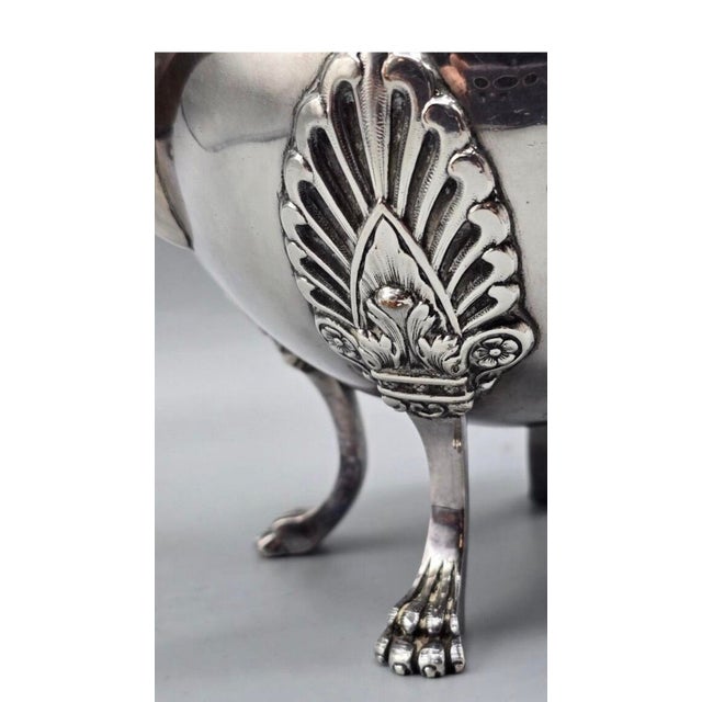 Late 19th Century Victor Saglier - Château De Selincourt Provenance. Empire Teapot Eagle For Sale - Image 4 of 8