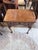 Queen Anne Early 20th Century Queen Anne Burl Walnut Lowboy Side Table For Sale - Image 3 of 10