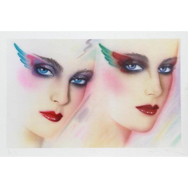 Japanese Angels Pater Sato, Angels, Lithograph For Sale - Image 3 of 3