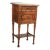 Late 19th C French Aesthetic Faux Bamboo Carved Pine Side Table For Sale